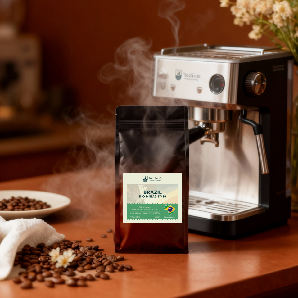 Tacchinis Coffee Brazil Rio Minas 17/18 Espresso Çekirdek Kahve
